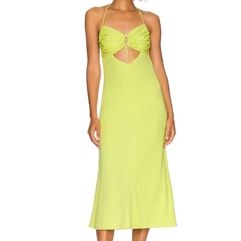 Mira midi dress in limelight
